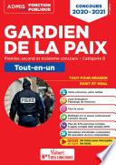 Concours Gardien de la paix - Catégorie B - Admis - Tout-en-un