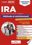 Livre Concours IRA - Catégorie A - Méthode et entraînement