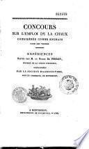 Concours sur l'emploi de la chaux considérée comme engrais pour les terres. Expériences faites par M. le baron de Perron, couronnées par la Société d'agriculture de Montbrison