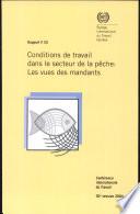 Conditions de travail dans le secteur de la pêche