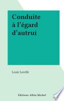 Conduite à l'égard d'autrui