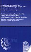Conférence Internationale de 1971 Sur Les Navires À Passagers Qui Effectuent Des Transports Spéciaux