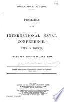 Conférence navale, Londres, 4 décembre 1908-26 février 1909