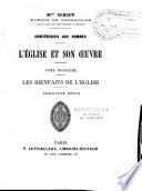 Conférences aux hommes, (1892-1896). l'église et son oeuvre
