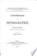 Conférences de pétrographie