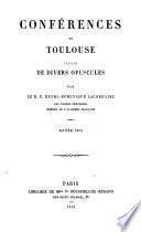 Conférences de Toulouse, annee 1854