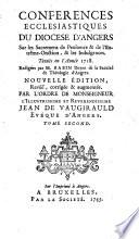 Conférences ecclésiastiques du diocése d'Angers, sur le sacrement de penitence