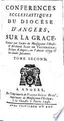 Conférences ecclésiastiques du discèse d'Angers, sur la grace