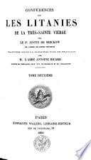 Conférences sur les litanies de la Très-sainte Vierge