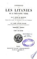 Conférences sur les litanies de la Très Sainte Vierge
