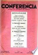 Conferencia. Les Annales. Journal de l'Universite des annales