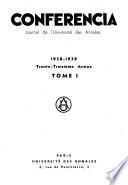 Conferencia. Les Annales. Journal de l'Universite des annales