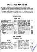 Conferencia. Les Annales. Journal de l'Universite des annales