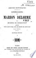 Confessions de Marion Delorme