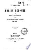 Confessions de Marion Delorme par Eugène de Mirecourt