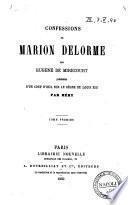 Confessions de Marion Delorme par Eugène de Mirecourt