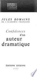 Confidences d'un auteur dramatique