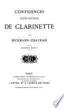 Confidences d'un joueur de clarinette