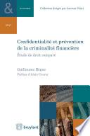 Confidentialité et prévention de la criminalité financière