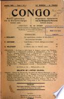 Congo; revue générale de la colonie belge, algemeen tijdschrift van de belgische kolonie