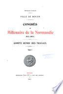 Congrès du Millénaire de la Normandie (911-1911)