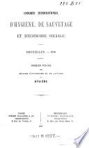 Congrès international d'hygiène, de sauvetage et d'économie sociale