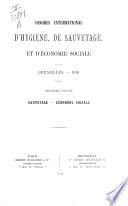 Congrès international d'hygiène, de sauvetage et d'économie sociale