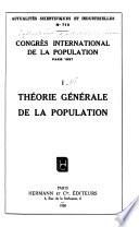 Congrès international de la population, Paris 1937