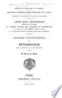 Congrès international de météorologie tenu à Paris du 24 au 28 août 1878