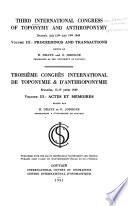 Congrès international de sciences onomastiques