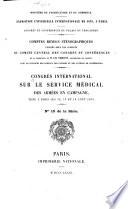 Congrès international sur le service médical des armées en campagne