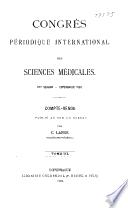 Congrès périodique international des sciences médicales.. 8th session, Copenhague 1884...