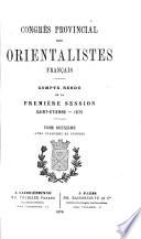 Congrès provincial des orientalistes français