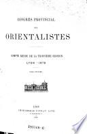 Congrès provincial des orientalistes