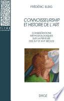 Connoisseurship et histoire de l'art