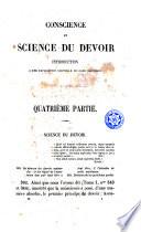 Conscience et science du devoir, 2