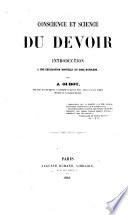 Conscience et science du devoir