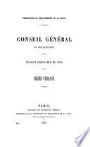 Conseil Général du Département de la Seine
