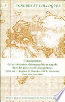 Conséquences de la croissance démographique rapide dans les pays en développement