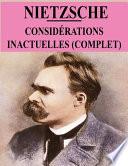 Considérations Inactuelles