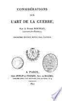 Considérations sur l'art de la guerre