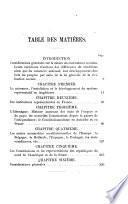 Considérations sur la nature, les conditions et les effets du principe constitutionnel