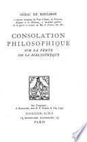 Consolation philosophique sur la perte de sa bibliothèque