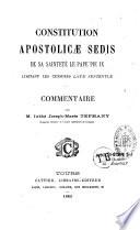 Constitution Apostolicae Sedis de S.S. le pape Pie IX