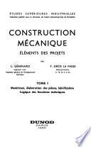 Construction mécanique, éléments des projets