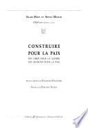 Construire pour la paix