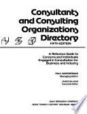 Consultants and Consulting Organizations Directory