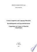 Contact Linguistics and Language Minorities