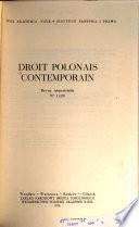 Contemporary Polish law