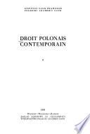 Contemporary Polish law